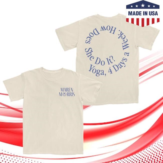 Official Maren Morris Merch Shop MM Yoga New Tee Maren Morris