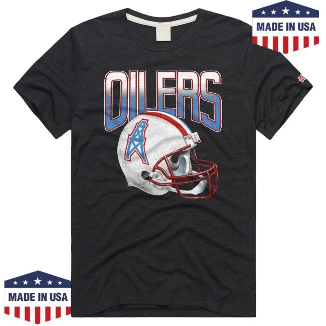 Oilers Football Gradient Helmet Shirts Homage | Houston Oilers Official | NFL Football