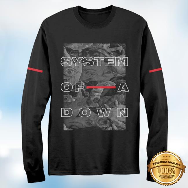 System Of A Down Merch Eye Collage Long Sleeve Shirt
