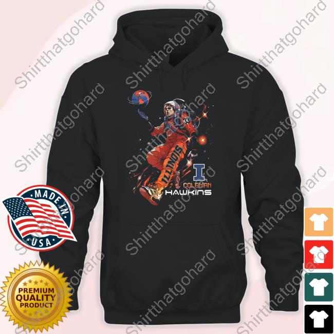 Illinois Fighting Illini Men's Nil Coleman Hawkins Spaceman Shirts