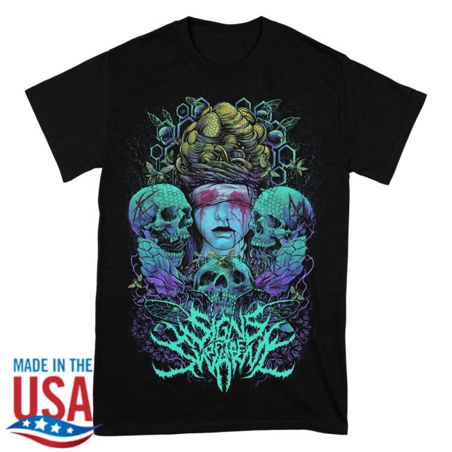 Official Signs Of The Swarm Rising Merch Signs Of The Swarm - The Collection New Shirt Risingmerch