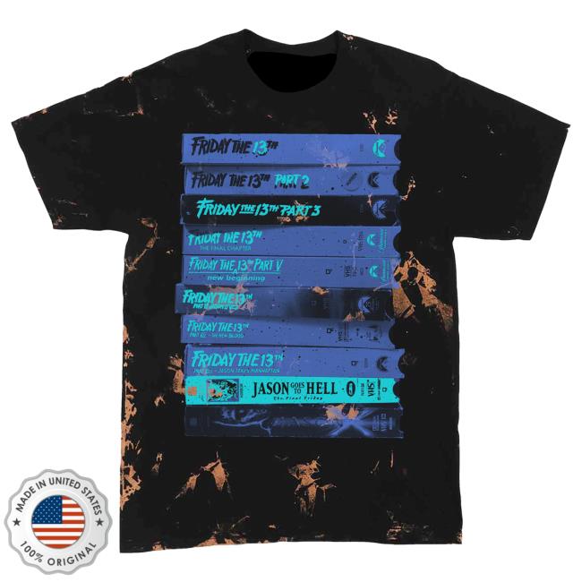 Official Studiohouse Designs Merch Store Vhs Or Die Part 13 8-Bit Tiedye Top Shirt Studiohouse Designs Apparel Clothing Shop StudiohouseDesigns