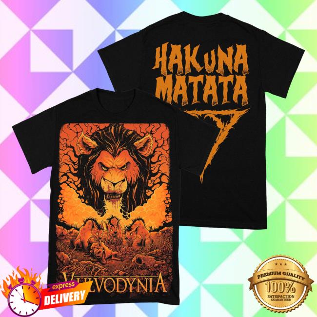 Official Vulvodynia Rising Merch Vulvodynia - Hakuna Matata Scar Tee Shirt Risingmerch