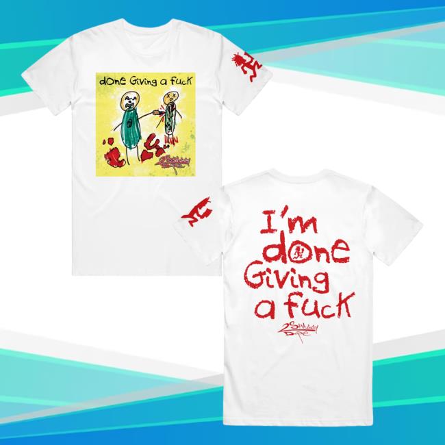 Official Icp Merch Clothing Store Insane Clown Posse Shaggy 2 Dope I'm Done Giving A Fuck White New Shirt