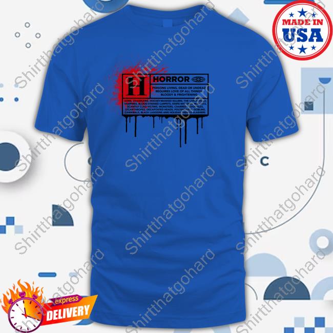 Rated H Horror Movie Hot Shirt Official Rated H Horror T Shirt