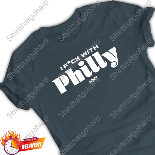 I F*ck With Philly Long Sleeve Tee Maroon Shop Jomboy Media Merch I F*ck With Philly Long Sleeve Tee