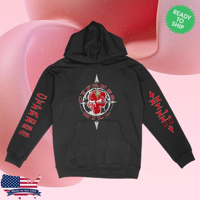Official Cypress Hill Merch Cypress Hill OG Skull & Compass Crew neck CypressHill