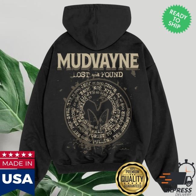 Official Mudvayne Merch Mud Vayne Lost & Found Hooded Sweatshirt