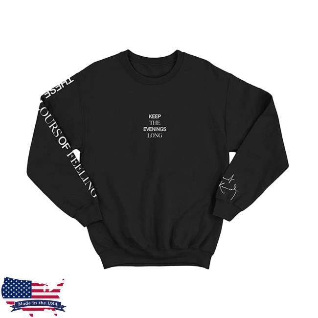 Dermot Kennedy Store Merch Keep The Evenings Long Sweatshirt