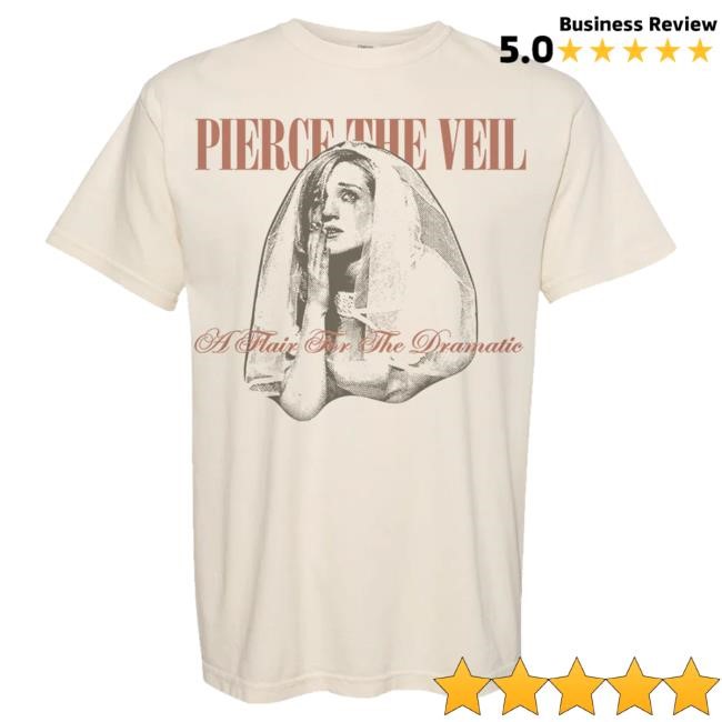Pierce The Veil A Flair for the Dramatic Crying Bride Tshirt Ivory