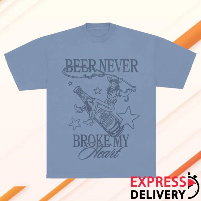 Official Luke Combs Merch Store Luke Combs Beer Never Broke My Heart Tees