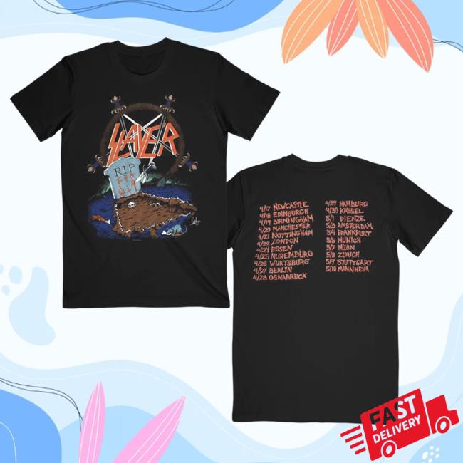 Slayer Clothing Store Shop Merch Open Grave Tour Shirt New