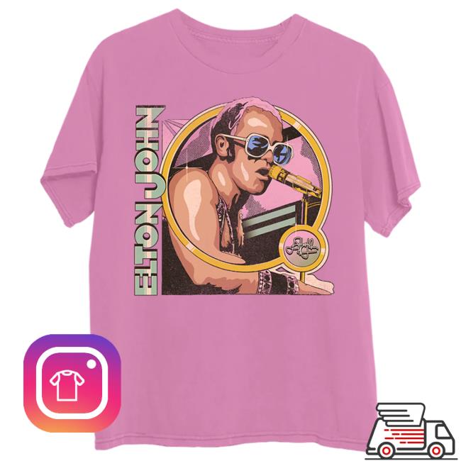 Elton John GYBR 80s Vintage Photo Illustration Tee
