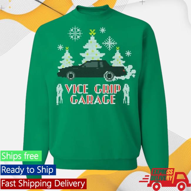 Official Vice Grip Garage Vgg Merch Vgg Ugly Holiday Pullover Sweatshirt