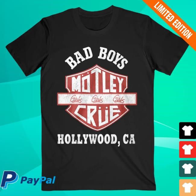 Official Motley Crue Merch Store Mötley Crüe Bad Boys Tee