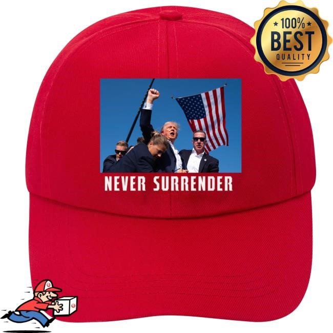 Trump Shot Cap Never Surender