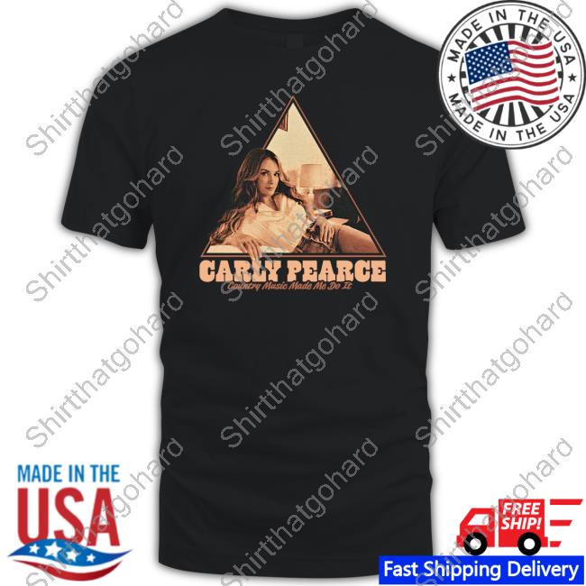 Official Carly Pearce Merch Country Music Made Me Do It Tour Cmmmdi Triangle Tee