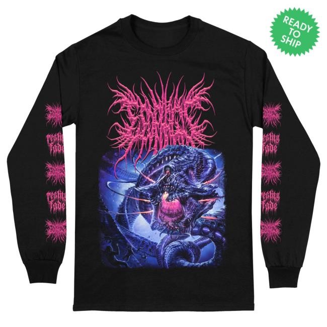 Official Reality Fade Merch Store Esophagus 'Zero One' Long Sleeve T-Shirt RealityFade