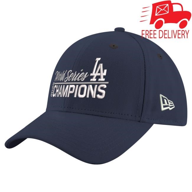Men's Los Angeles Dodgers New Era Navy 2025 World Series Champions 9FORTY Adjustable Cap Official MLB Shop