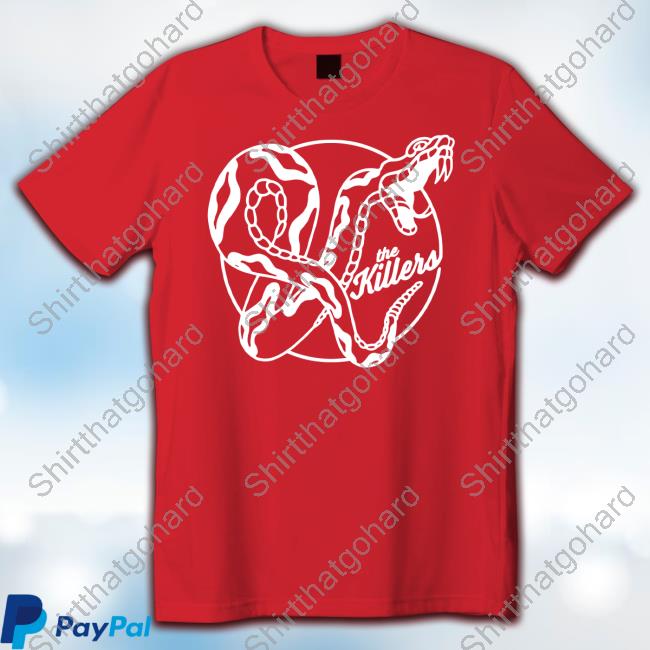 Official The Killers Merch Snake Tee Shirt