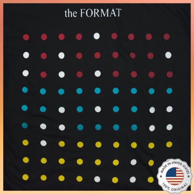 Official Hello Merch The Format Band Dots Black Tees HelloMerch