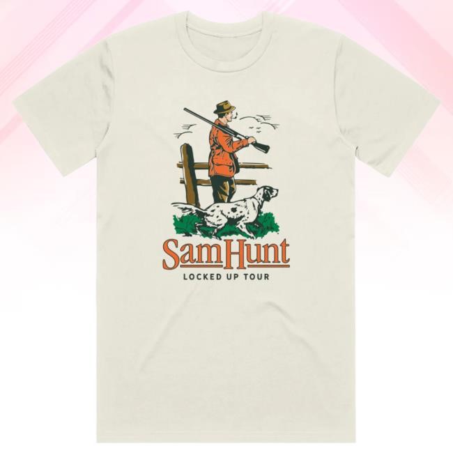 Official Sam Hunt Merch Hunter & The Dog Locked Up Tour Hot Shirt SamHunt