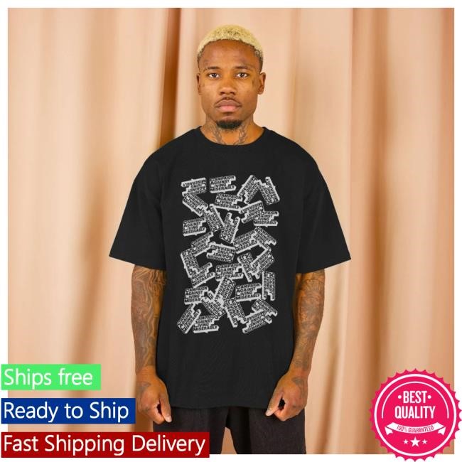 The Calm Zone Logo Jumble – Oversized fit – Black Tee