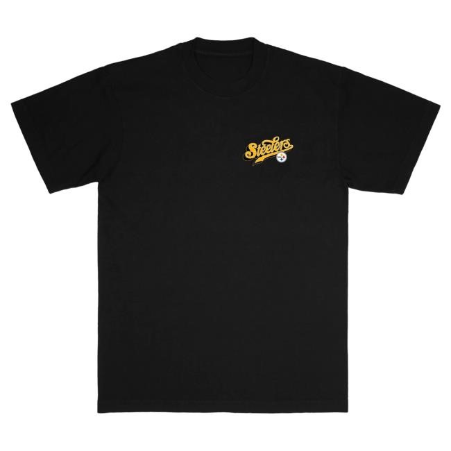 Official Born X Raised + Steelers Pro Script Hoodie: Black NFL 2025 Kickoff