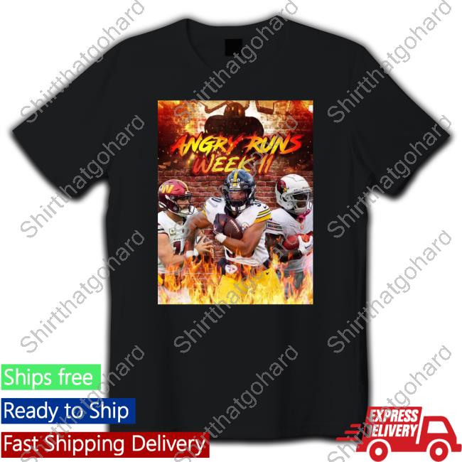 Official Jaylen Warren Angry Runs Week 11 T-Shirt