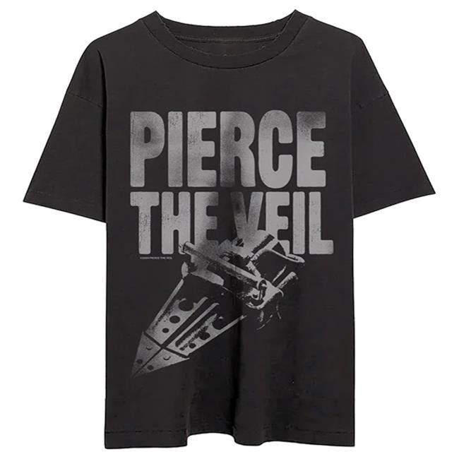 Official Pierce The Veil Merch Store Jaws Of Life T-Shirt Black Pierce The Veil Clothing Shop Ptv Merch
