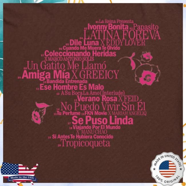 Karol G Official Merch Store Karol G Tropicoqueta Tracklist Top Shirt