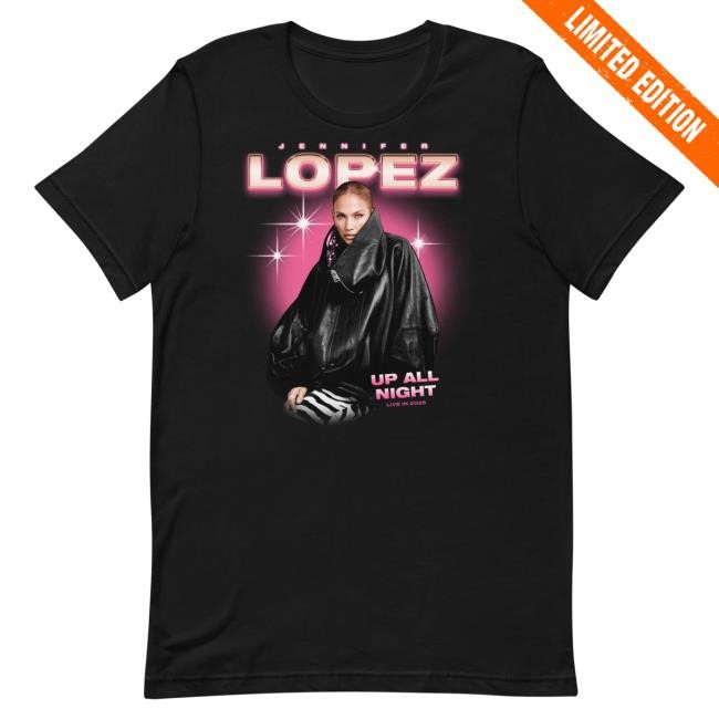 Official Jennifer Lopez Up All Night Tour New Shirt 2025