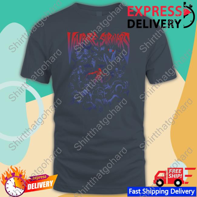 Official Fangamer Merch Vampire Survivors Swarm Tee Nina Matsumoto
