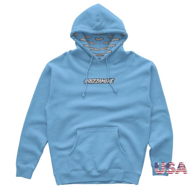 Official Prizzamike Shop Prizza Mike PM Blue Crewneck Sweatshirt