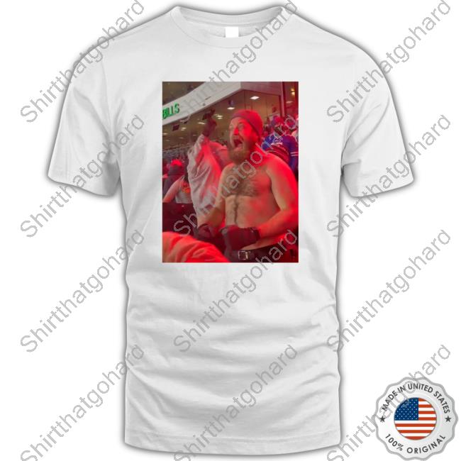 Official Buffalo Bills Ryan Fitzpatrick Shirtless And Screaming At Bills Mafia Game Tee
