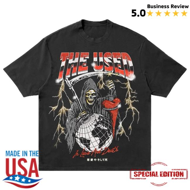 The Used Band Merch Shop Creative Reaper Tee Shirt