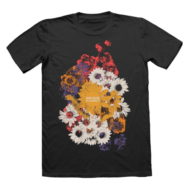 Hopeless Records Merch Sincere Engineer Flower Power Black Shirt New Hopelessrecords