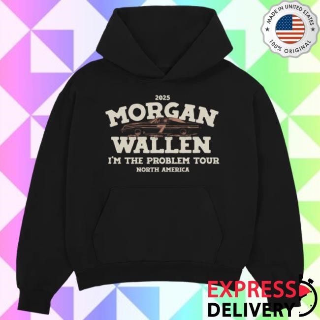 Official Morgan Wallen Merch Store Shop Morgan Wallen I'm The Problem Dateback Tour Popover Hoodie MorganWallen