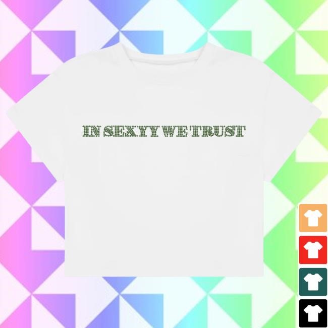 Sr 4 President | Sexyy Red Official Merch Store | In Sexyy We Trust Rhinestone Crop Top Vintage Shirt Sexyy4president Shop