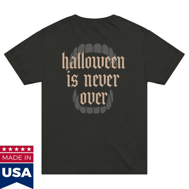 Official Murder with my Husband Halloween Is Never Over Pullover Hoodie MWMH Postcat
