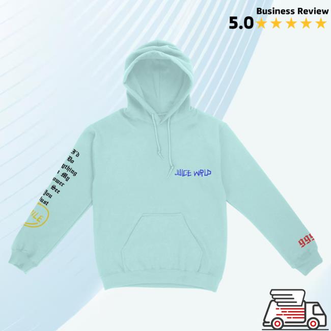Official 999 Club Juice Wrld Merch Store Smile Hoodies Mint 999Club Clothing JuiceWrld