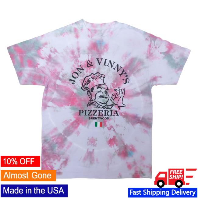 Jon And Vinny's OG Pizza Man Tee Brentwood, Tie Dye T Shirt Jonandvinnys