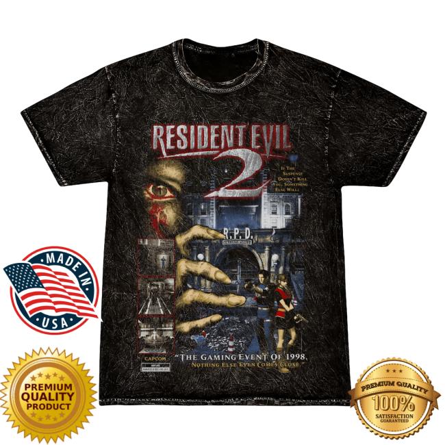 Official Graveyard Goods Shop Store Merch Resident Evil 2 1998 • R.P.D. (Vintage Wash Variant) Tshirt