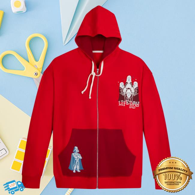 Official Shop Disney Merch Store Star Wars Life Day 2023 Zip Popover Sweatshirt Shopdisney Appare Clothing
