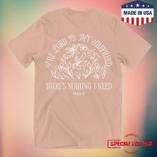Official Phil Wickham Merch Store Shop Psalm 23 Tshirt - Peach PhilWickham