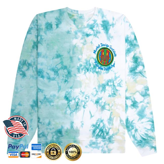Official Feature Merch Store Shop Market Smiley Design Institute Tie Dye Sweatshirt - Two Tie Dye Feature Apparel Clothing