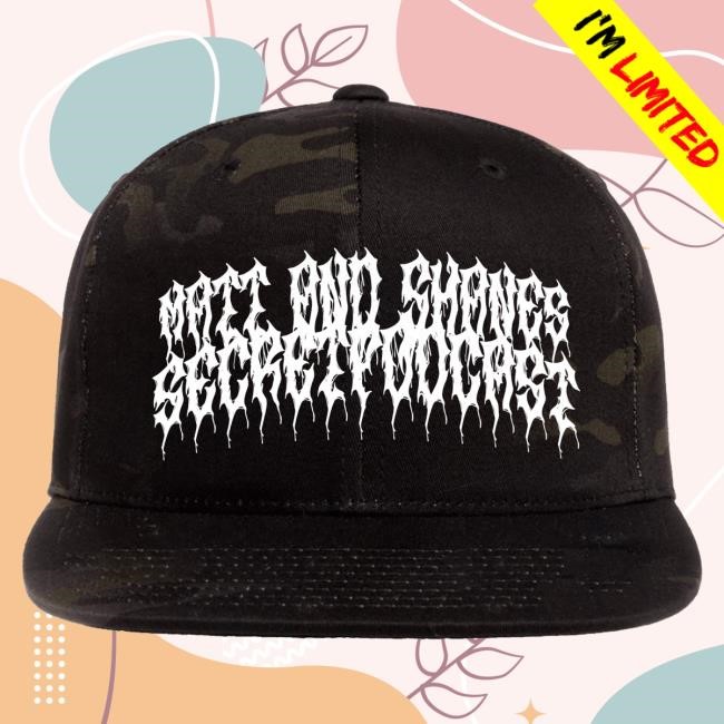 MSSP Metal Cap Camo Hat w White Letters | Matt and Shane's Secret Podcast