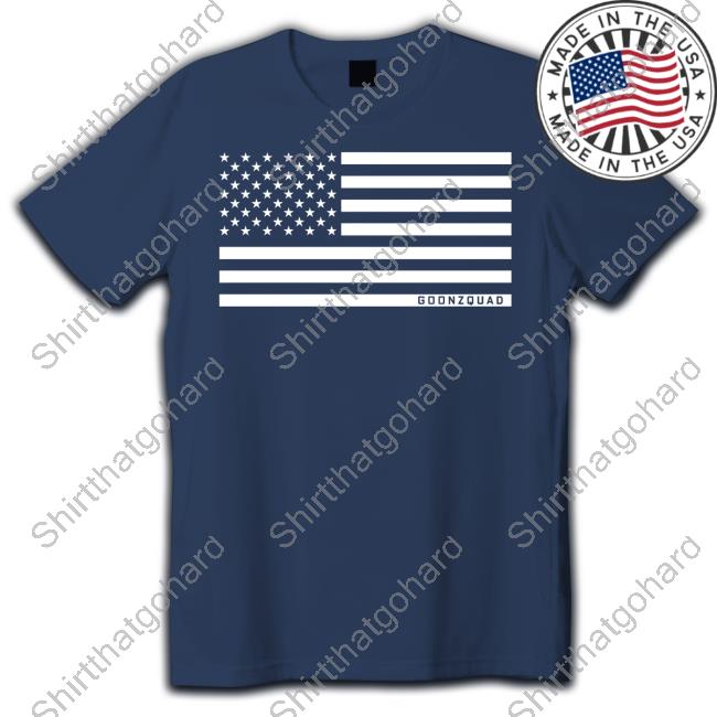 Goonzquad Merch Clean Goonzquad Flag Shirt