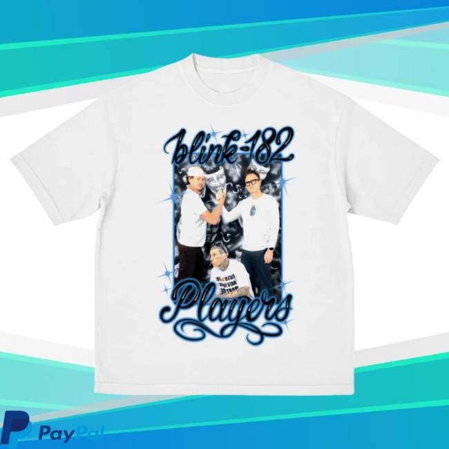Official Blink 182 Merch Blink-182 Players Photo Airbrush Hot Shirt