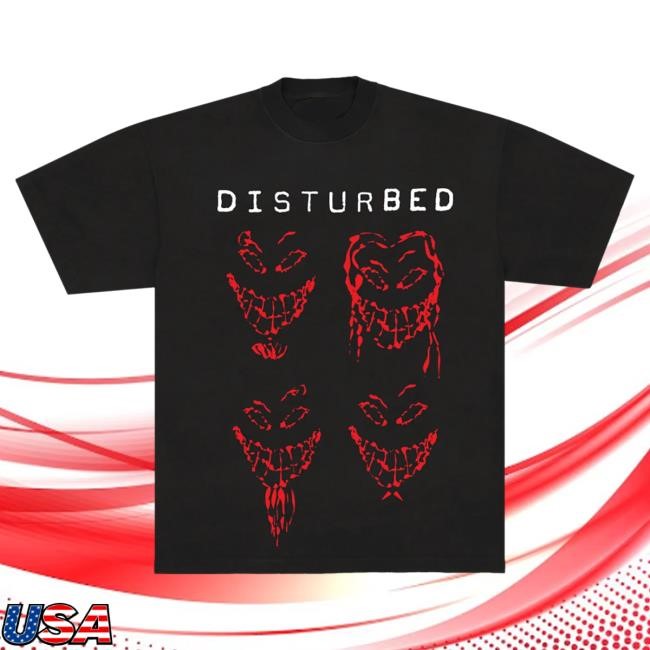 Official Disturbed Merch Store Disturbed Disturbed The Sickness Faces Tour T-Shirts